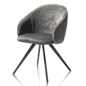Chaise avec accoudoir OWEN Xooon pivotante, combi Calabria/Enzo Anthracite