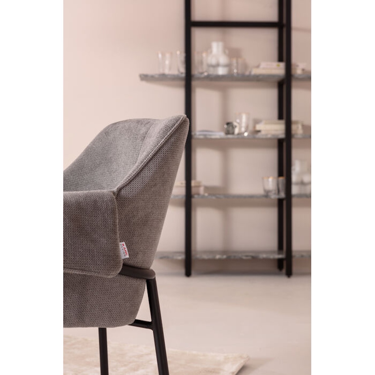 Chaise avec accoudoirs BESS Kare Design gris