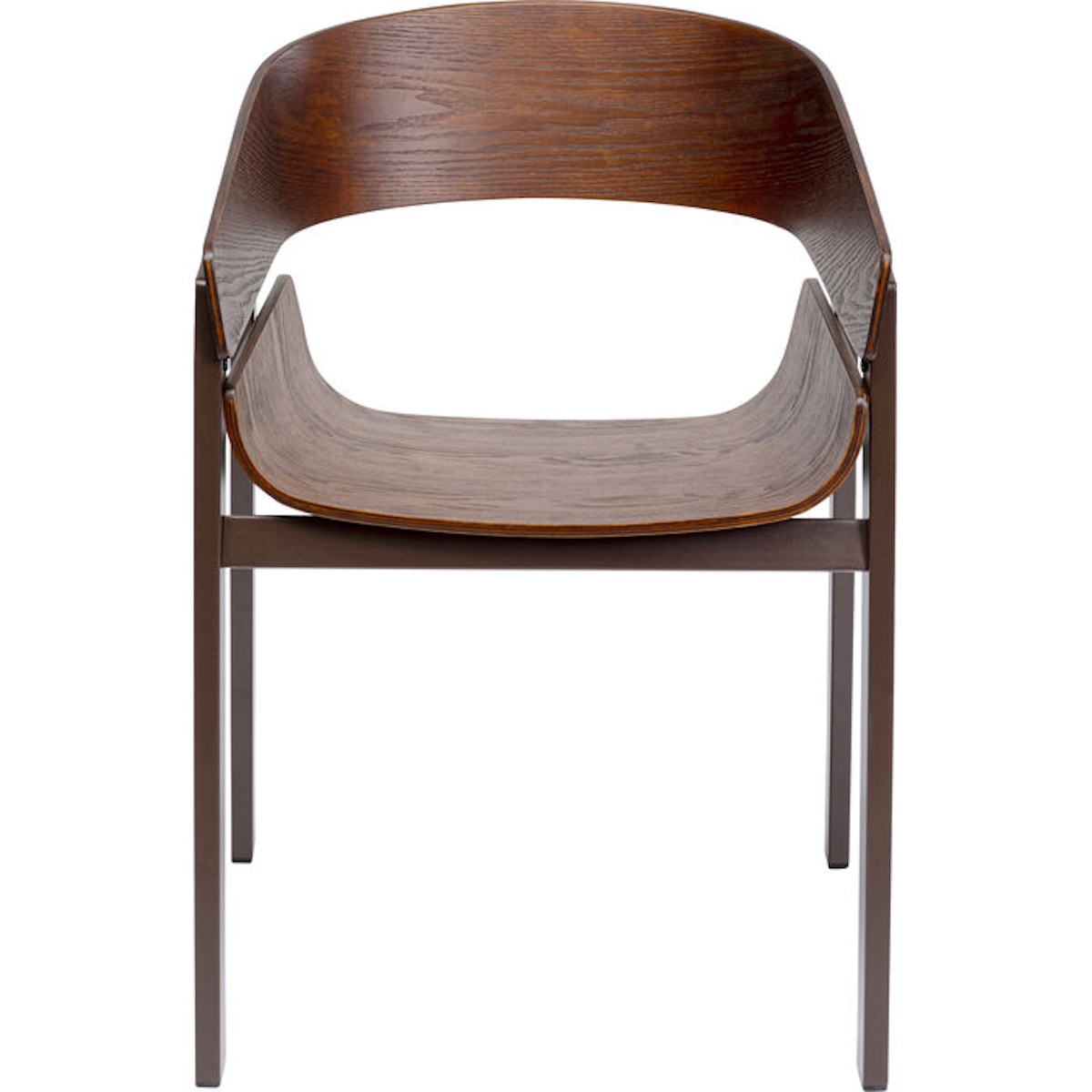 Chaise avec accoudoirs BIARRITZ Kare Design marron
