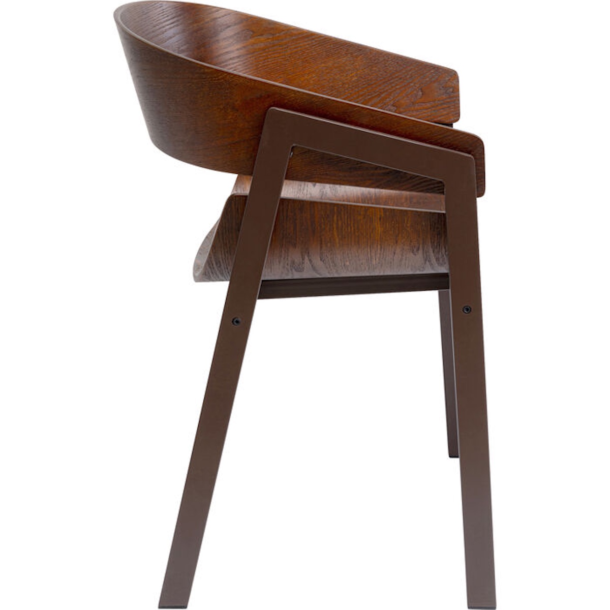 Chaise avec accoudoirs BIARRITZ Kare Design marron