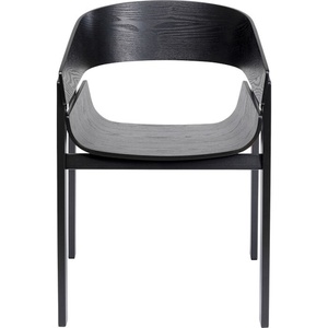 Chaise avec accoudoirs BIARRITZ Kare Design noir