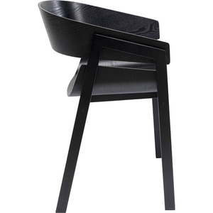 Chaise avec accoudoirs BIARRITZ Kare Design noir