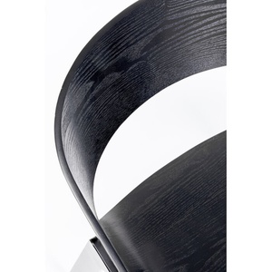 Chaise avec accoudoirs BIARRITZ Kare Design noir