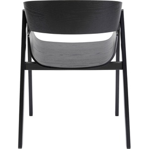 Chaise avec accoudoirs BIARRITZ Kare Design noir