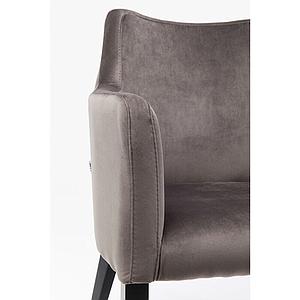 Chaise avec accoudoirs BLACK MODE Kare Design gris