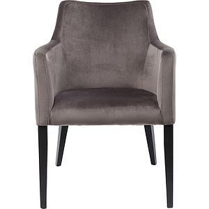 Chaise avec accoudoirs BLACK MODE Kare Design gris