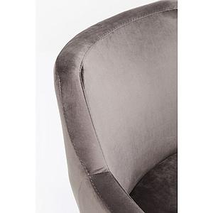 Chaise avec accoudoirs BLACK MODE Kare Design gris