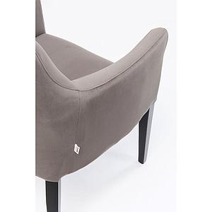 Chaise avec accoudoirs BLACK MODE Kare Design gris