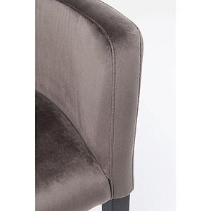 Chaise avec accoudoirs BLACK MODE Kare Design gris
