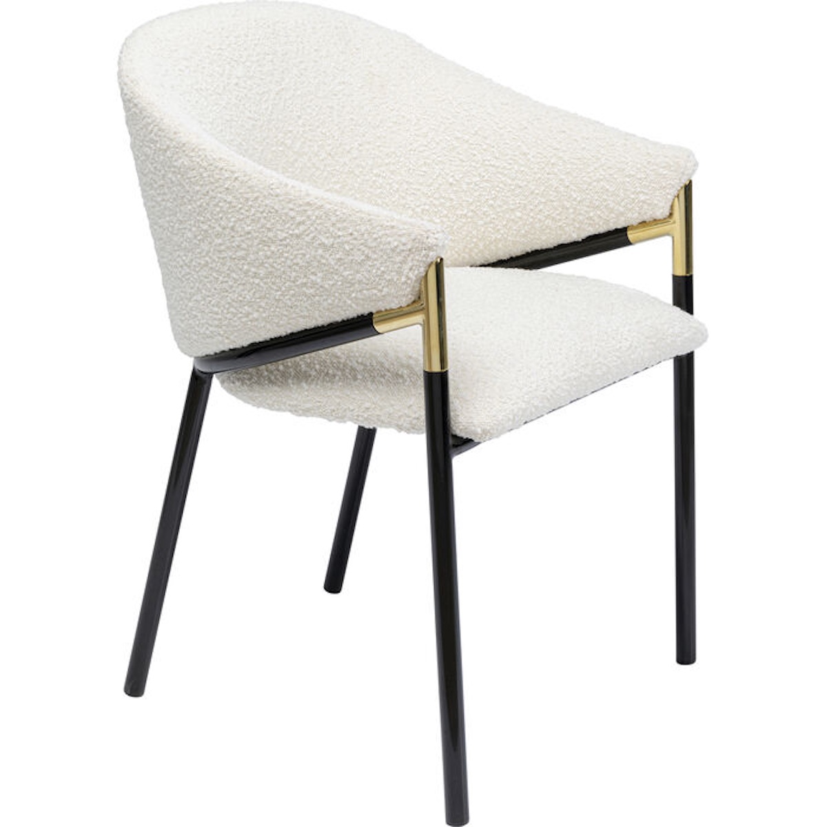 Chaise avec accoudoirs BOULEVARD Kare Design blanc