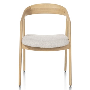 Chaise avec accoudoirs DANTE Xooon naturel-crème