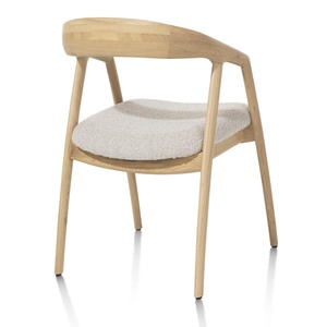 Chaise avec accoudoirs DANTE Xooon naturel-crème
