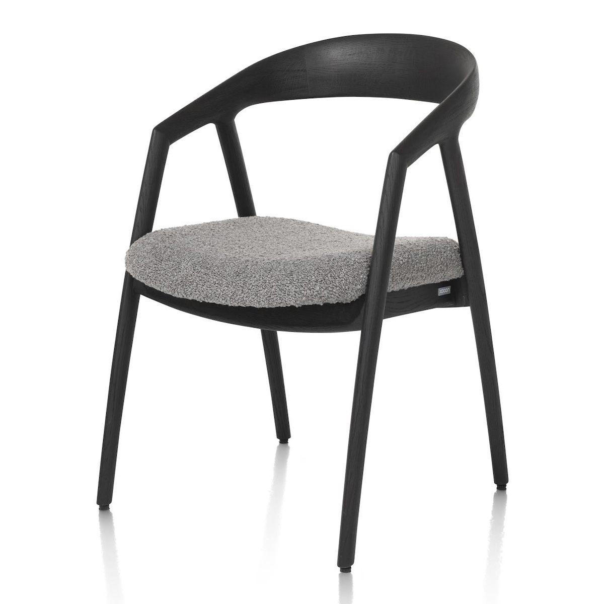 Chaise avec accoudoirs DANTE Xooon onyx-foie