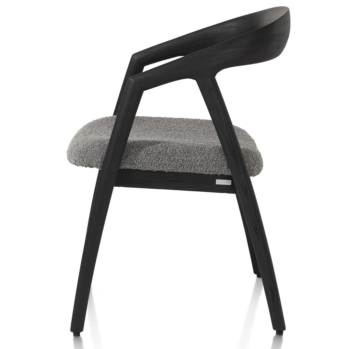 Chaise avec accoudoirs DANTE Xooon onyx-foie