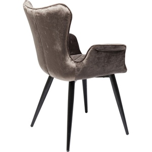 Chaise avec accoudoirs DREAM Kare Design marron