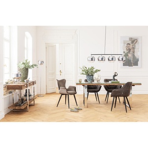 Chaise avec accoudoirs DREAM Kare Design marron