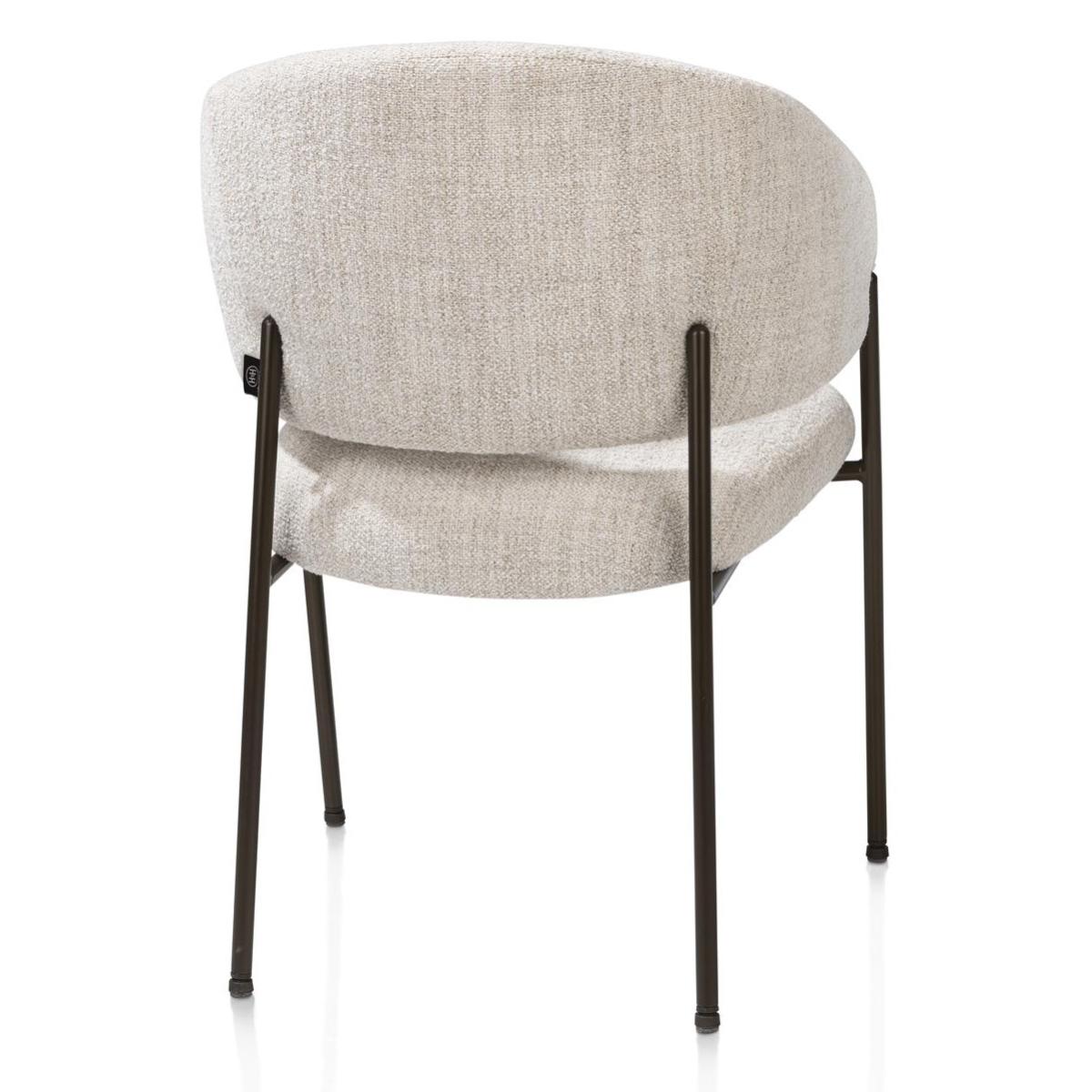 Chaise avec accoudoirs GAVIN Henders & Hazel Crème