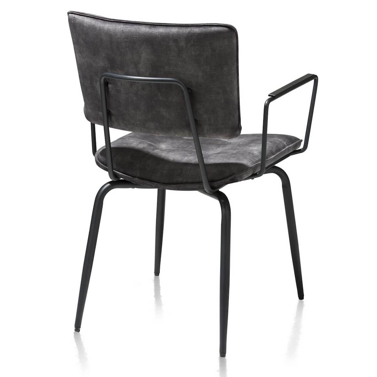 Chaise avec accoudoirs MANOU Henders & Hazel anthracite