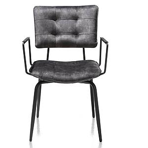Chaise avec accoudoirs MANOU Henders & Hazel anthracite