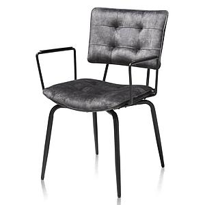 Chaise avec accoudoirs MANOU Henders & Hazel anthracite