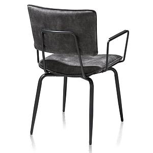Chaise avec accoudoirs MANOU Henders & Hazel anthracite