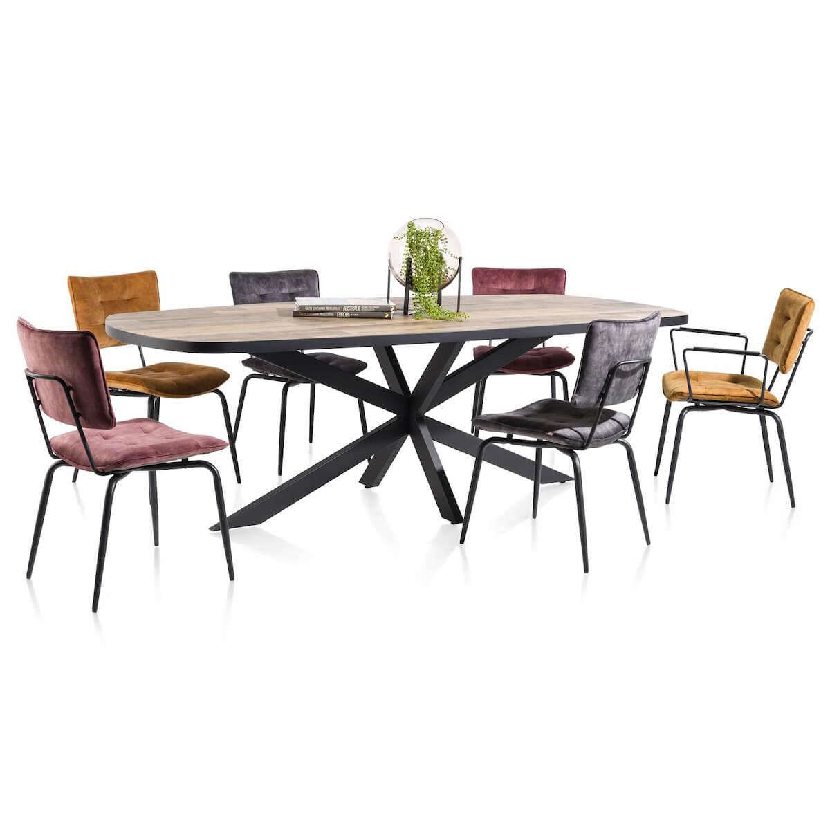 Chaise avec accoudoirs MANOU Henders & Hazel jaune ocre