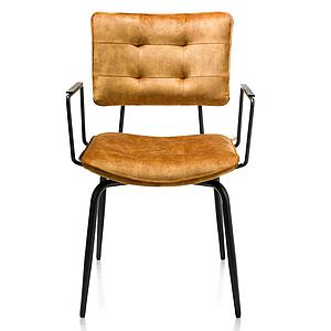 Chaise avec accoudoirs MANOU Henders & Hazel jaune ocre
