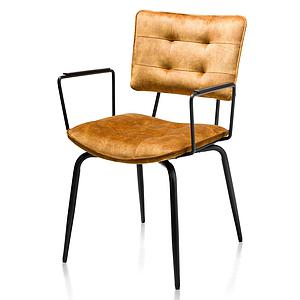 Chaise avec accoudoirs MANOU Henders & Hazel jaune ocre