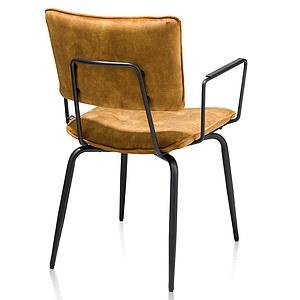 Chaise avec accoudoirs MANOU Henders & Hazel jaune ocre