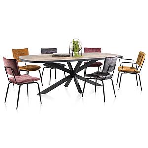 Chaise avec accoudoirs MANOU Henders & Hazel jaune ocre