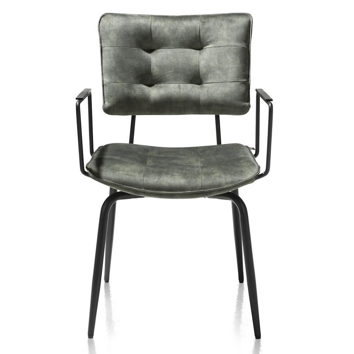 Chaise avec accoudoirs MANOU Henders & Hazel vert olive