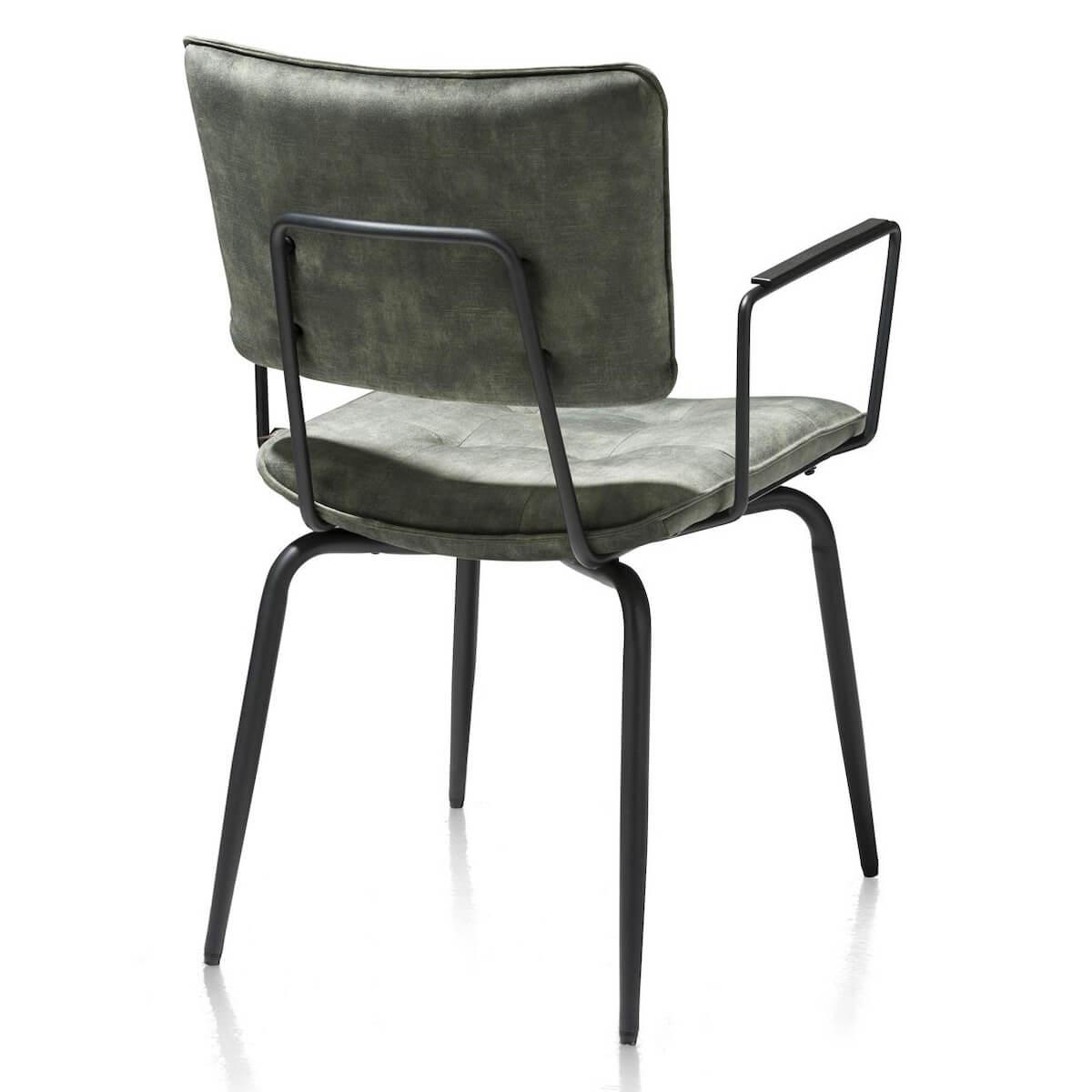 Chaise avec accoudoirs MANOU Henders & Hazel vert olive