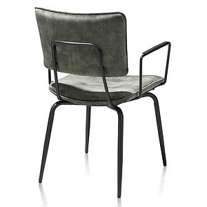 Chaise avec accoudoirs MANOU Henders & Hazel vert olive