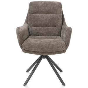 Chaise avec accoudoirs MIA Henders & Hazel brun
