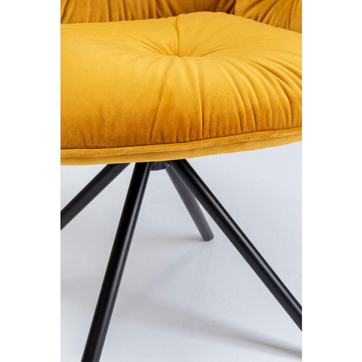 Chaise avec accoudoirs MILA Kare Design jaune