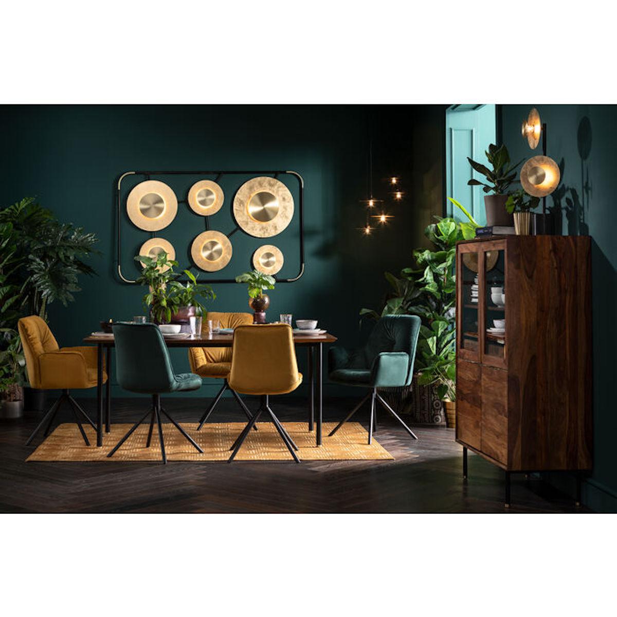 Chaise avec accoudoirs MILA Kare Design jaune