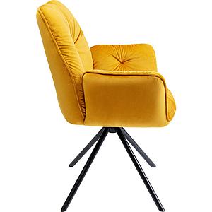 Chaise avec accoudoirs MILA Kare Design jaune