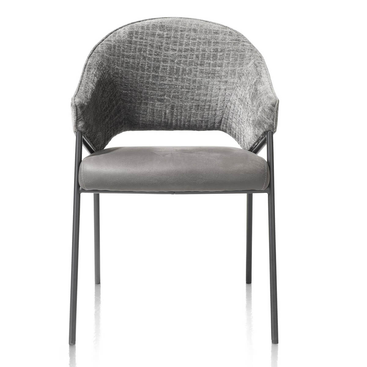Chaise avec accoudoirs NOLAN Xooon Anthracite