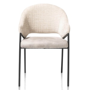 Chaise avec accoudoirs NOLAN Xooon Crème