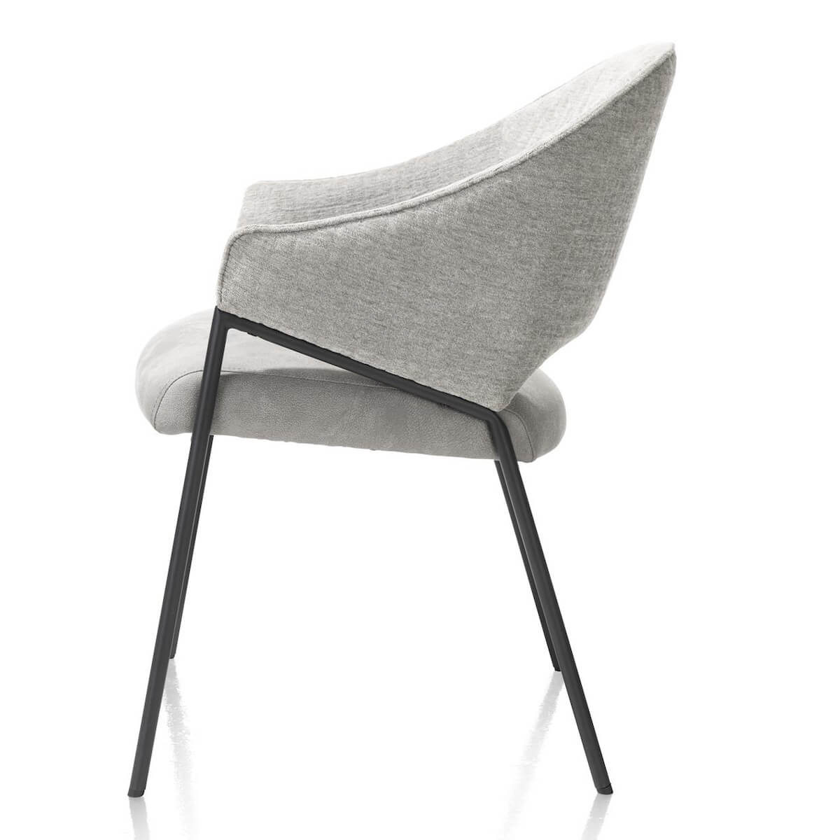 Chaise avec accoudoirs NOLAN Xooon Ice Grey