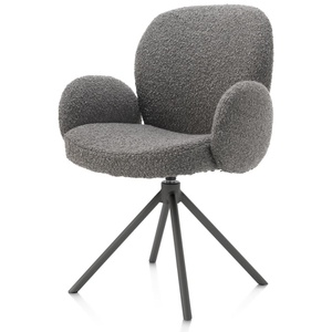 Chaise avec accoudoirs pivotante JAXON Xooon Foie / piétement graphite