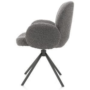 Chaise avec accoudoirs pivotante JAXON Xooon Foie / piétement graphite