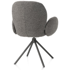 Chaise avec accoudoirs pivotante JAXON Xooon Foie / piétement graphite