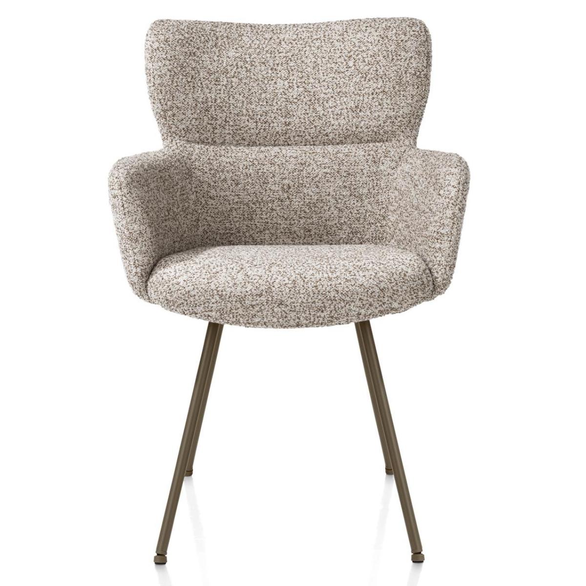 Chaise avec accoudoirs SAGE Xooon Luton Crème