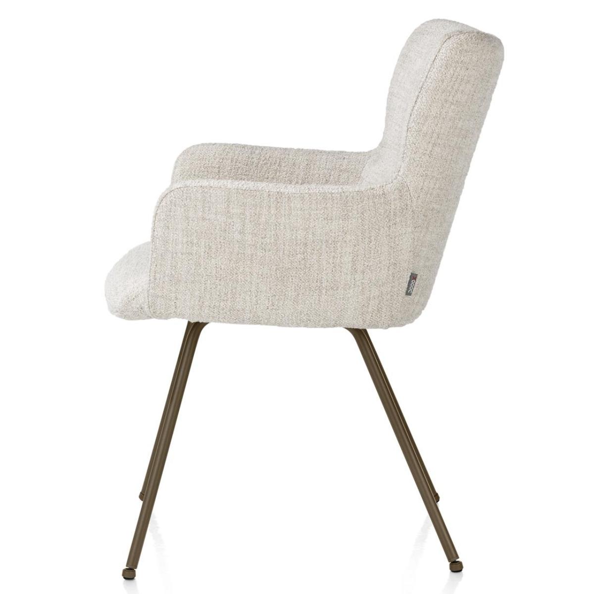 Chaise avec accoudoirs SAGE Xooon Luton Cuivre