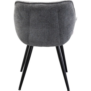 Chaise avec accoudoirs THELMA Kare Design mélange gris
