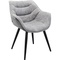 Chaise avec accoudoirs THELMA Kare Design mélange gris