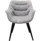 Chaise avec accoudoirs THELMA Kare Design mélange gris