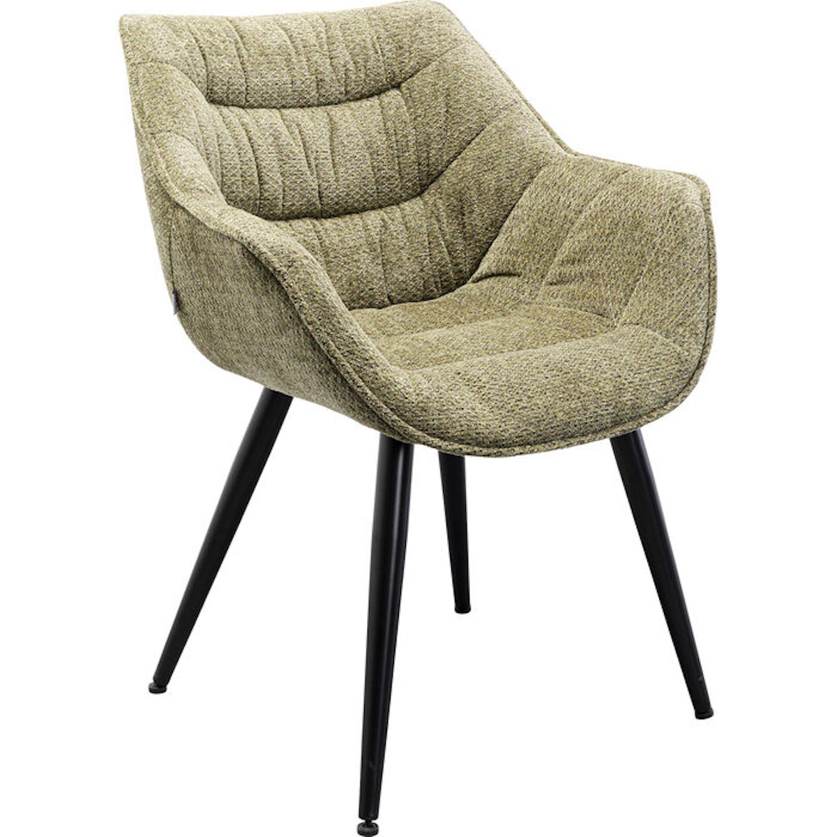 Chaise avec accoudoirs THELMA Kare Design mélange vert