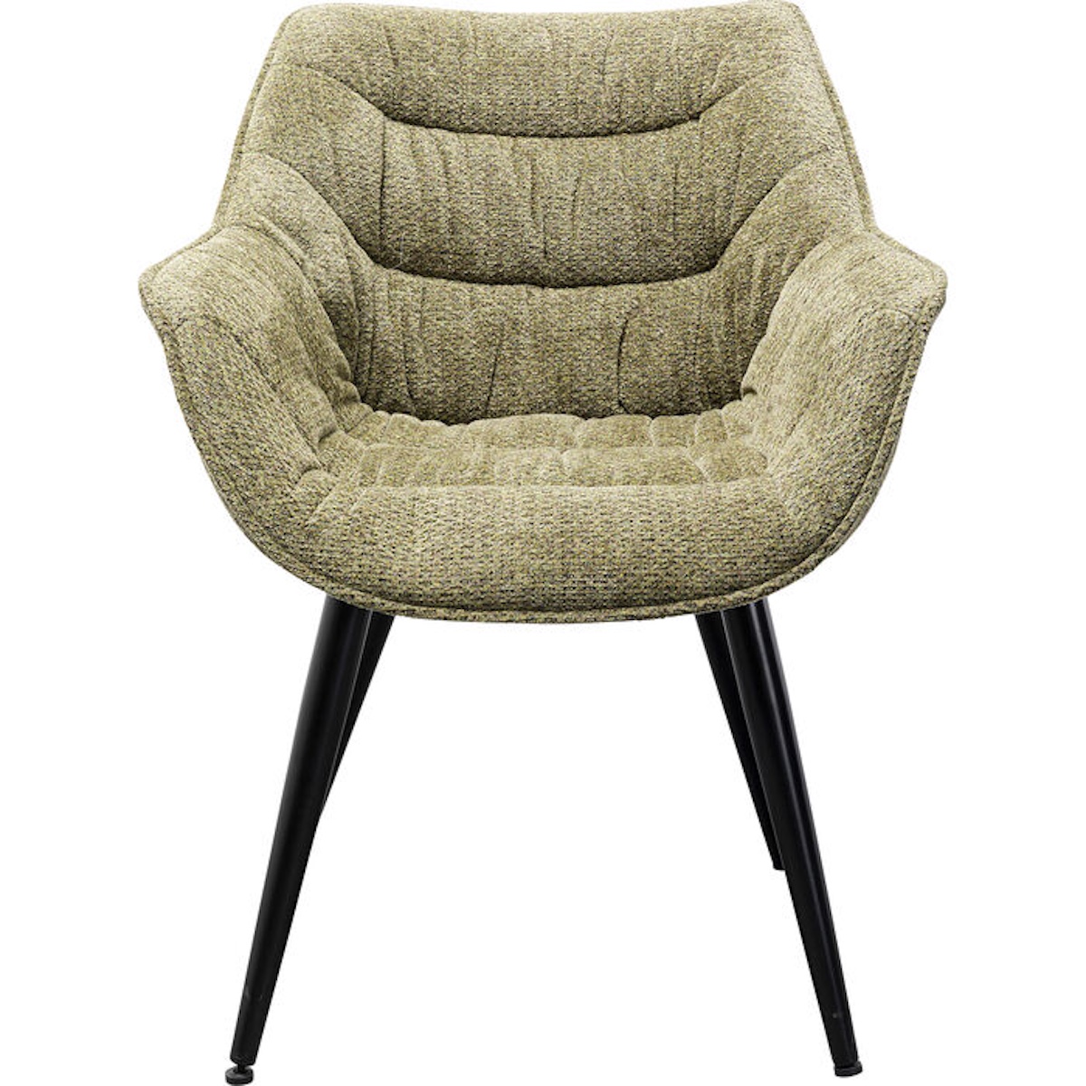 Chaise avec accoudoirs THELMA Kare Design mélange vert